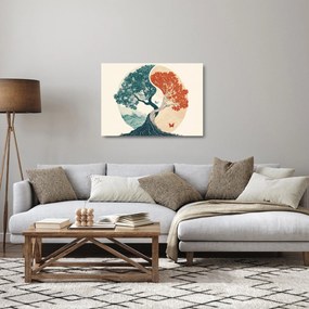 Obraz na szkle – Drzewo pełne energii (70x50 cm)