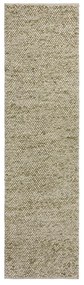 Chodnik z mieszanki wełny tkany ręcznie w kolorze khaki 60x230 cm Minerals – Flair Rugs