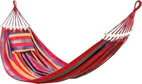 Kolorowy hamak z poduszką HAMAK dla 2 osób 190x150 cm