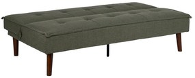 Zielona rozkładana sofa z tkaniny szenilowej 181 cm – Ixia