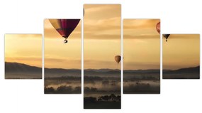Obraz - latające balony (125x70 cm)