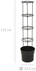 Doniczka do roślin pnących z drabinką, wys. 115 cm