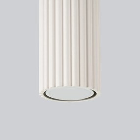Plafon KARBON 60 beżowy ryflowany SOLLUX  LIGHTING