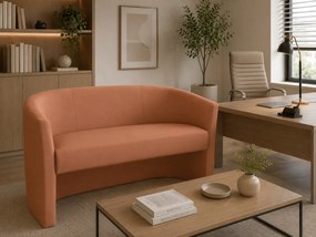 Sofa CLUB tapicerowana : Kolor tkaniny - EKO-SKÓRA - 14D, Typ tkaniny - Eko-skóra