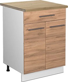 Szafka dolna do kuchni złoty dąb energetyczny 60x60x82 fame-line