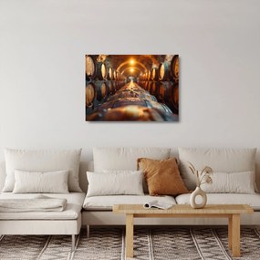 Obraz na szkle - Piwniczka na wino (70x50 cm)