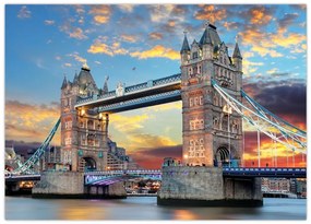 Obraz na szkle - Tower Bridge, Londyn, Anglia (70x50 cm)