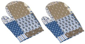 Bellatex Rękawica kuchenna Patchwork niebieski, 28 x 18 cm, 2 szt.