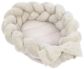 Beżowy kokon dla niemowląt 47x70 cm – Meowbaby