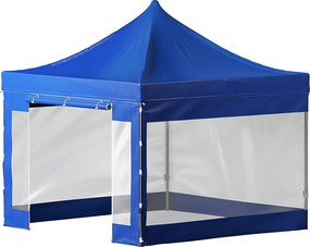 Składana Baldachinówka SucceBuy, 305 x 305 cm, Belwederska Eksterior z Bocznych ścian, Niebieski