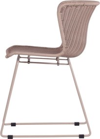 Beżowe krzesła ogrodowe ze sztucznego rattanu zestaw 2 szt. Wings – WOOOD