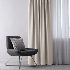 Beżowa zasłona zaciemniająca 140x270 cm Eyelets – Restilo