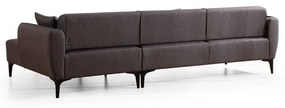 Ciemnoszara sofa narożna Belissimo, narożnik prawy – Balcab Home