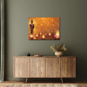 Obraz - Budda w złotym blasku (70x50 cm)