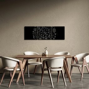 Obraz - Natura (z zegarem) (90x30 cm)