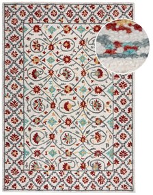 Czerwono-niebieski wełniany dywan tkany ręcznie 120x170 cm Iris Traditional – Flair Rugs