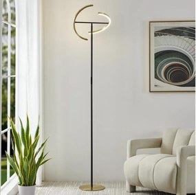 Eglo 901973-LED Ściemnialna lampa stojąca CASTELPOTO 2xLED/8,8W/230V złota/czarna