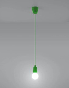 Lampa wisząca DIEGO 1 zielona SOLLUX  LIGHTING