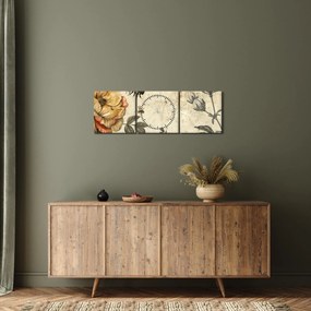 Obraz - Bee Meadow (z zegarem) (90x30 cm)