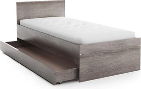 Łóżko ELISA 90 x 200 cm, dąb truflowy Stelaż: Bez stelaża, Materac: Materac Coco Maxi 20 cm