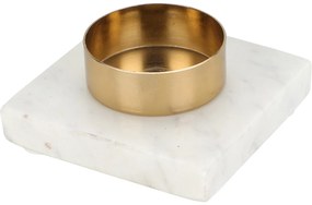 Świecznik na tealight, marmurowa podstawa, 7 cm