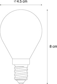 Zestaw 5 ściemnialnych żarówek LED E14 P45 Smoke 5W 470 lm 2200K