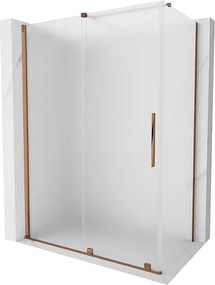 Mexen Velar kabina prysznicowa rozsuwana 150 x 90 cm, szron, różowe złoto - 871-150-090-31-60