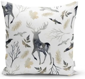 Zestaw 4 świątecznych poszewek na poduszki i bieżnika Minimalist Cushion Covers Christmas Forest