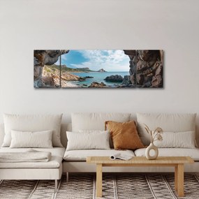 Obraz - Jaskinia przy morzu (170x50 cm)