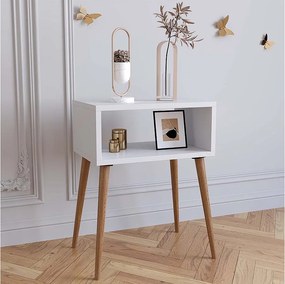 Drewniany stół boczny stolik nocny Singol M