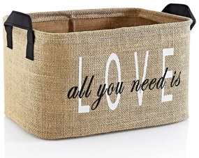 Koszyk do przechowywania z juty 30x22x30 cm – Mioli Decor
