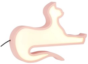 Różowa lampka dziecięca Cat – Candellux Lighting