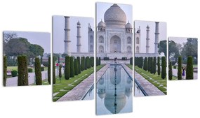Obraz - Taj Mahal o wschodzie słońca (125x70 cm)