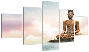 Obraz - Budda nadzorujący ziemię (125x70 cm)