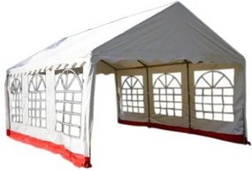 Namiot ogrodowy imprezowy 6×4 m, biały, PVC 400 g/m²