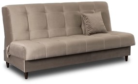 Sofa z Funkcją Spania LIMA Rozkładana Wersalka Dwuosobowa Beżowa Nowoczesna do Salonu