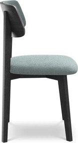 Niebieskie krzesło z litego drewna Niu – Makamii