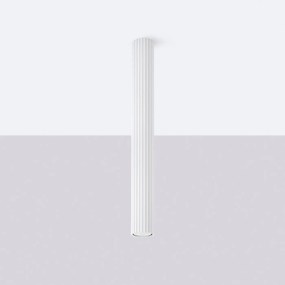 Plafon KARBON 60 biały ryflowany SOLLUX  LIGHTING