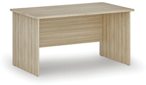 Biurko proste PRIMO WOOD, 1400 x 800 mm, dąb naturalny