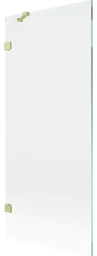 Mexen Lunar parawan nawannowy 1-skrzydłowy 80 x 150 cm, transparent, złoty szczotkowany - 897-080-000-55-00