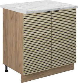 Szafka pod zlew panel dębowy 80x60x82 fame-line