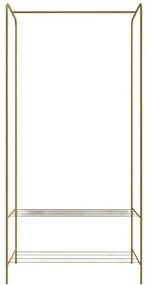 Metalowy stojak na ubrania w kolorze złota Frankenthal – Kalune Design