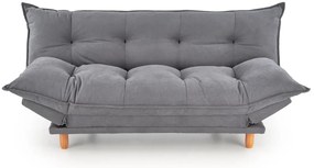 Sofa rozkładana z funkcją spania PILLOW szara HALMAR