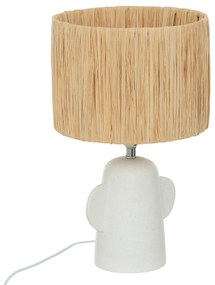 Ceramiczna lampa stołowa z kloszem RAIA, 42 cm