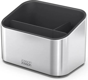 Metalowy stojak na akcesoria do mycia naczyń w kolorze srebra z połyskiem Surface – Joseph Joseph