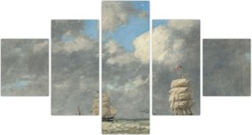 Obraz - Eugène Boudin, Le Havre, reprodukcje (125x70 cm)