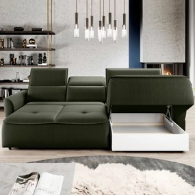 Narożnik MURILLO S Mini z elektryczną regulacją siedziska Prawostronny w tkaninie VOGUE 11 WERSAL