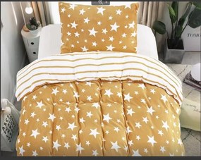 PrzytulneMieszkanie.pl PrzytulneMieszkanie.pl Pościel z mikropluszu GWIAZDY beżowa Rozmiar pościeli: 70 x 90 cm | 140 x 200 cm
