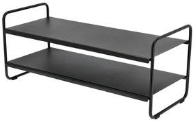 Czarny stalowy regał na buty 33x33x80 cm A-Shoe – Zone