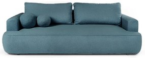 Niebieska rozkładana sofa z materiału bouclé 247 cm Quinoa – Bonami Selection
